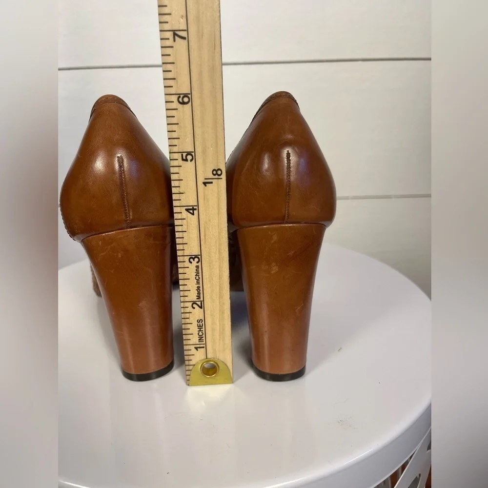 Antonio Brown Leather Heels Size 8.5